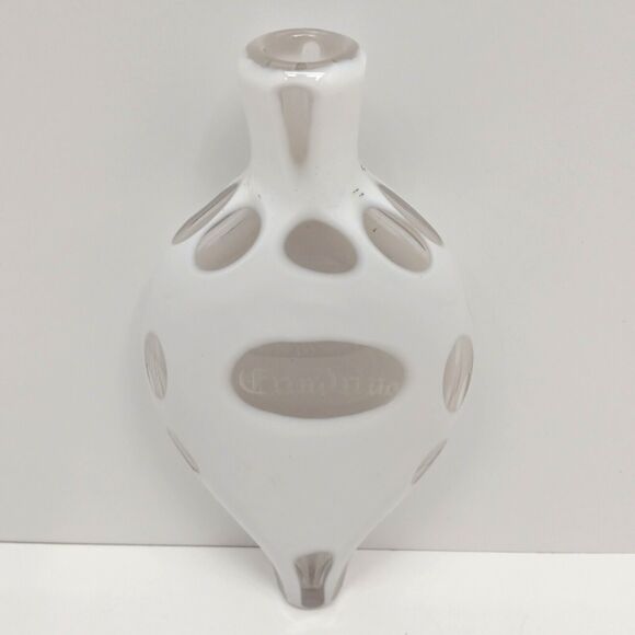 Vintage H. Wüllen 1866 Cut to Clear Glass Perfume Bottle Bohemian Art Glass Rare - Picture 2 of 13